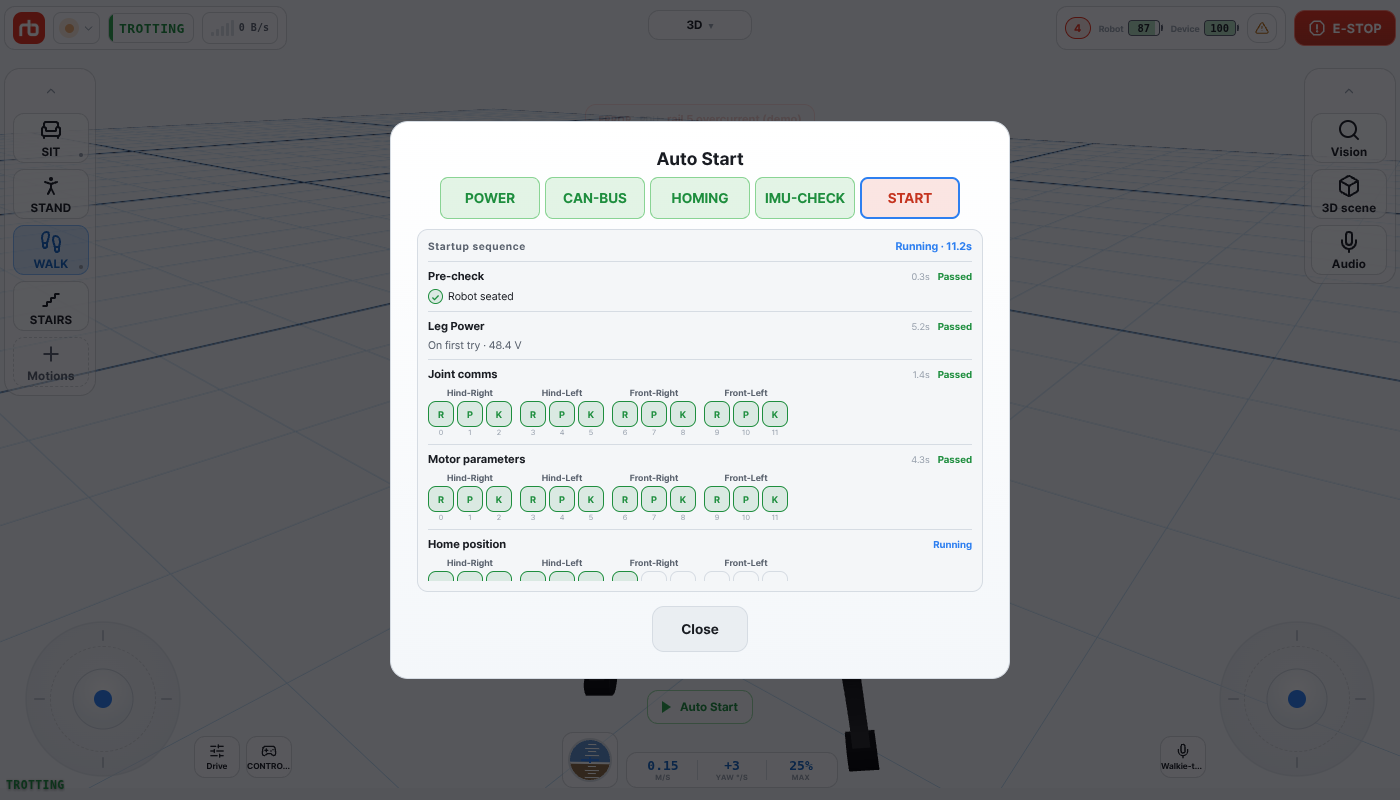 Auto-start in progress