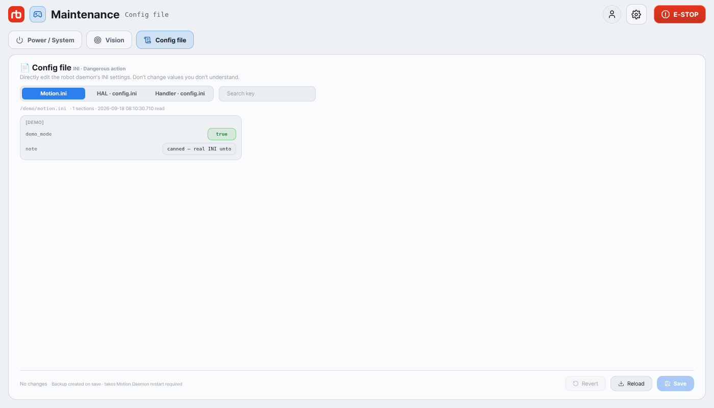 Config file section