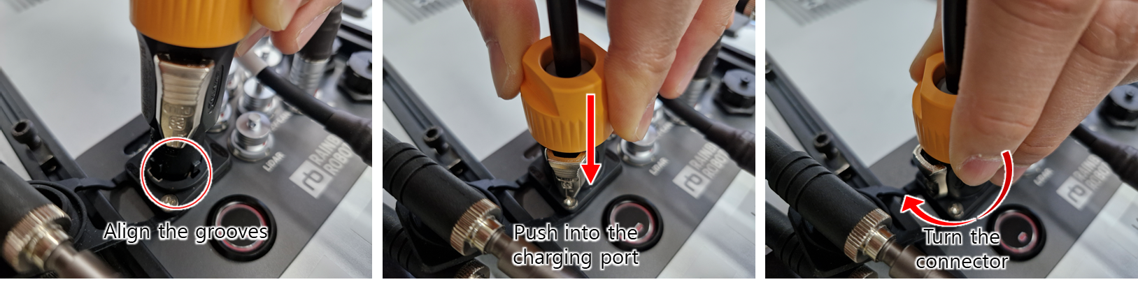 Power supply charging connection
