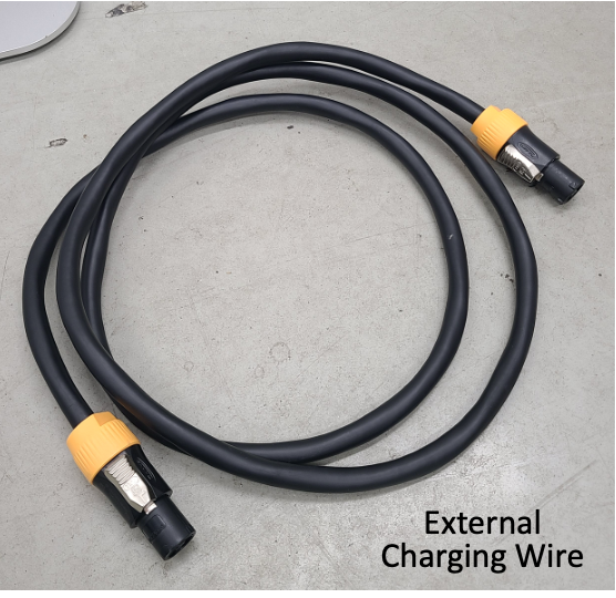 External charging cable