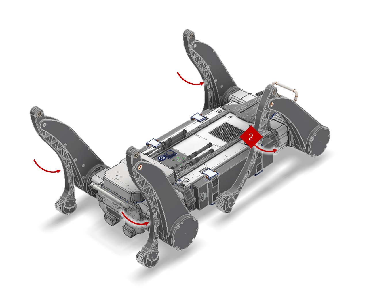 Fold knee joints