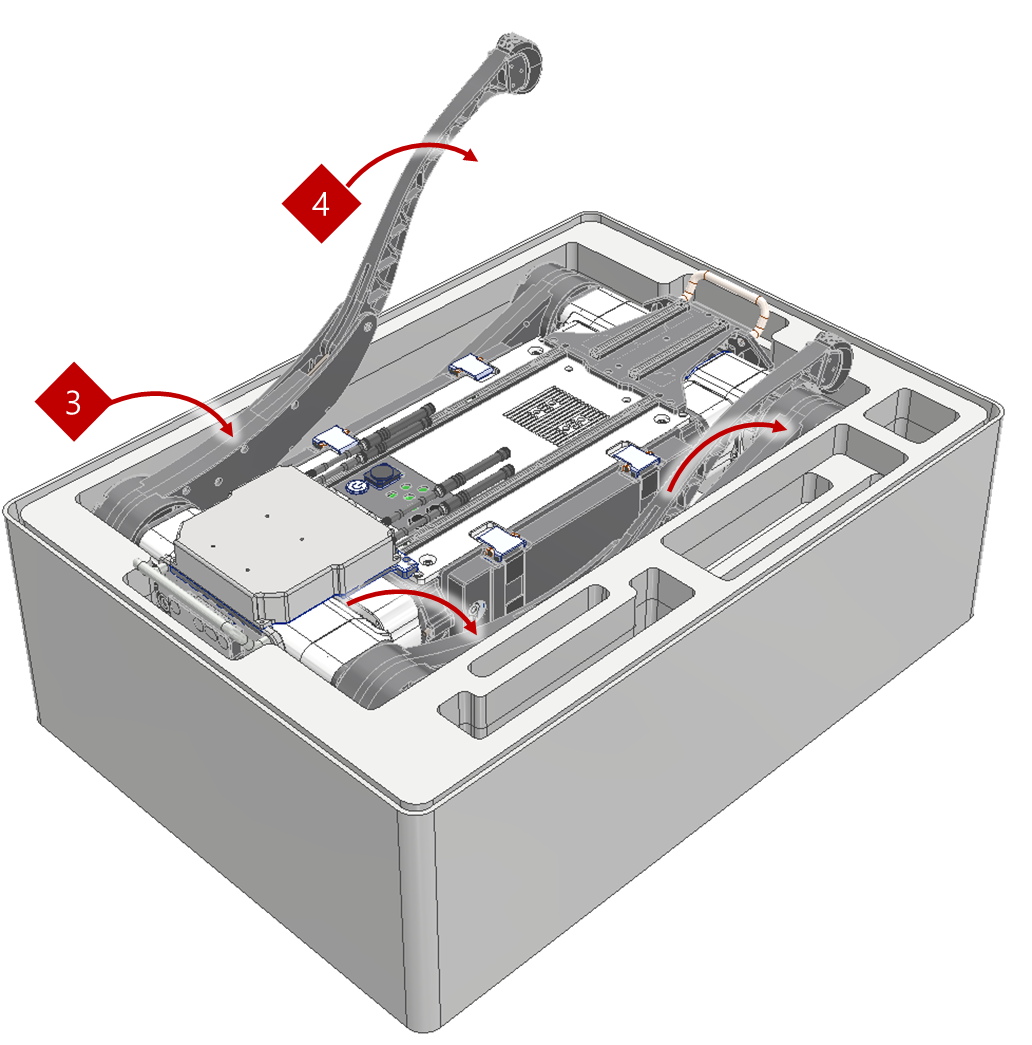 Rear leg shin extension step 4
