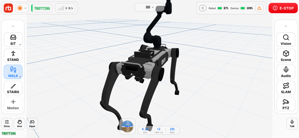 Control home in gamepad mode — virtual joysticks hidden