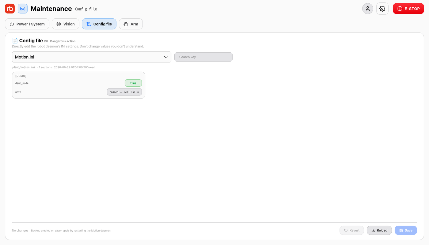 Config file section